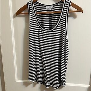 Allison Joy Monochrome Striped Tank Top